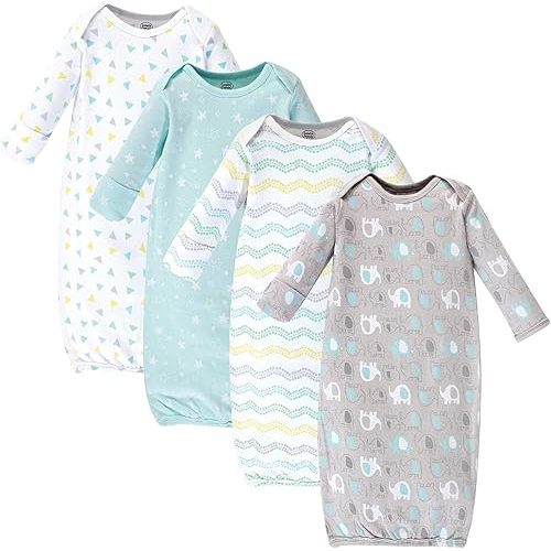 Luvable Friends Baby Girls' Cotton Gowns