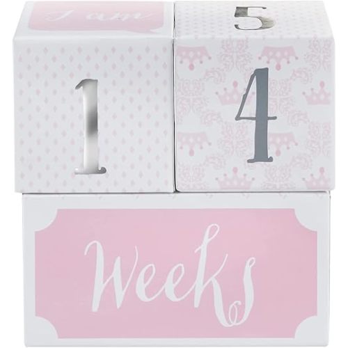 Baby Aspen My First Milestone Princess Age Blocks | Baby Picture Props for Photo Sharing The First Year