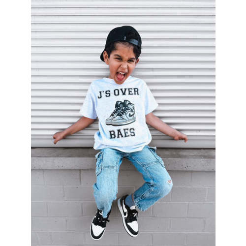 J's over Bae's | Grey Graphic T-shirt – Crump Co. Shop
