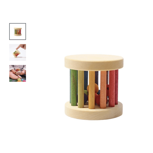 Mini Rolling Wheel Rattle