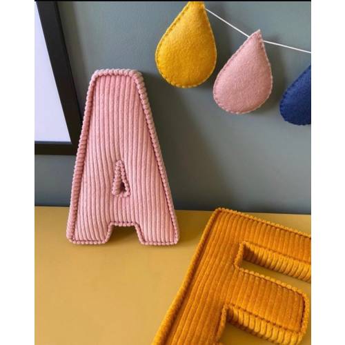 Fabric Letters Corduroy Nursery Decor New Baby Gift - Etsy
