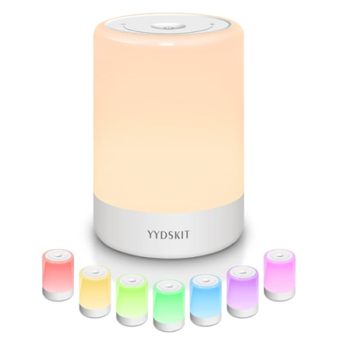 Baby Night Light, Nursery Night Lamp for Breastfeeding, Portable Nightlight for Kids Toddlers Bedroom, Warm & Soft Bedside Lamp, Touch Control, Rechargeable, Lasting Up to 100Hours