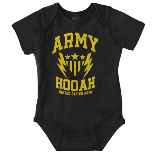 Brisco Brands US Army Soldier Veteran Pride Baby Romper Boys or Girls