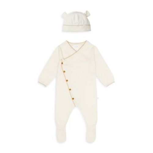 Unisex Kimono Romper & Hat - Baby - 3 mos
