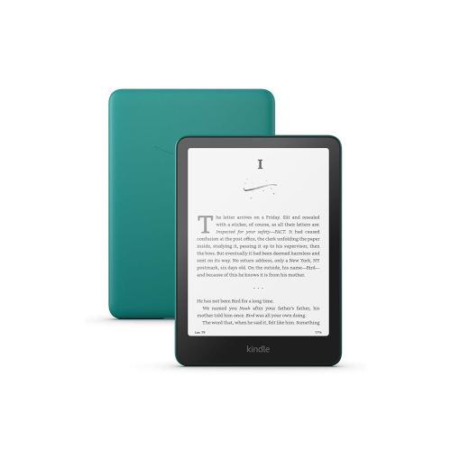 Amazon Kindle Paperwhite 16GB (newest model) – 20% faster, with new 7" glare-free display and weeks of battery life – Without lockscreen ads – Jade + 3 Months Free Kindle Unlimited (with auto-renewal)