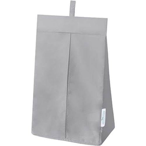 SPRINGSPIRIT Diaper Stacker Caddy Organizer Easy Access & Dustproof Portable Hand Free Diaper Holder for Adults or Nursery, Machine Washable Grey