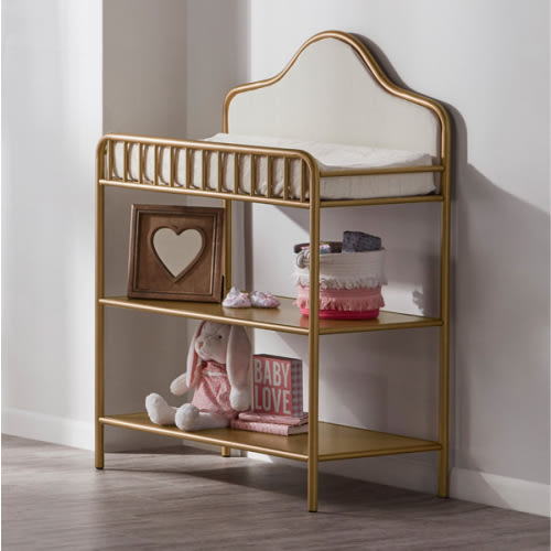 Little Seeds Piper Metal Changing Table Gold Changing table