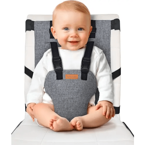 liuliuby Compact Travel High Chair | Portable High Chair for Baby | Baby Travel Essential Harness Seat | Must Haves for Vacations, Restaurants, Family Visits with Babies | Portable Highchair Seat