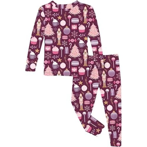 KicKee Print Pajama Set, Short and Long Sleeve, Long Pants, Snug Fit Baby and Kid Pajamas