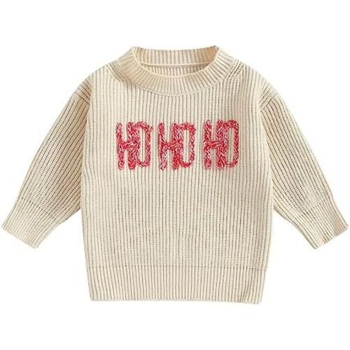 Kuriozud Toddler Baby Boy Girl Sweater Checkerboard Knit Crewneck Sweatshirt Soft Warm Fall Winter Clothes