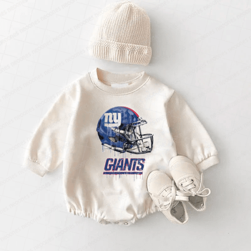 New York Giants Baby Game Day Romper and Adult Sweatshirt