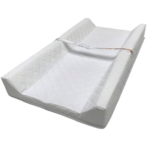 Ingenuity Contoured Changing Pad – Includes Waterproof Changing Liner and Safety Fastening Strap with Quick-Release Buckle