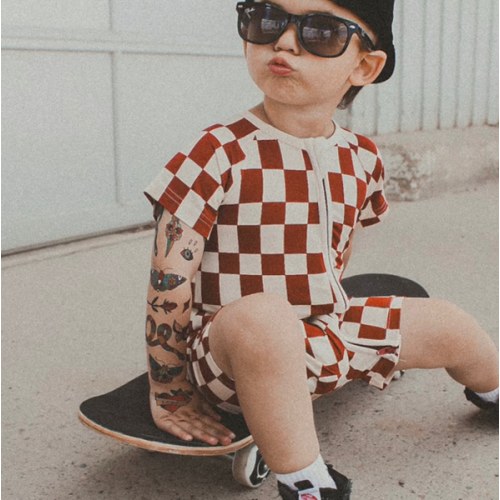 Checker Shorties - Red | Little Trouble