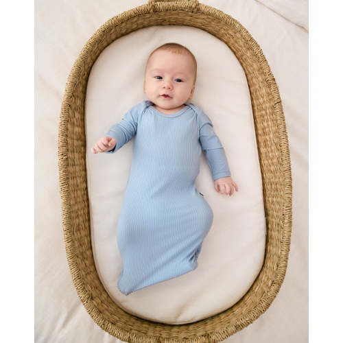 Light Fog Ribbed Infant Gown – Little Sleepies