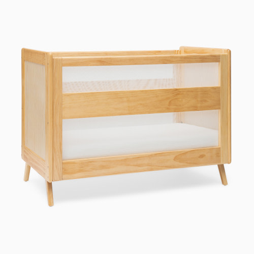 Halo 3-in-1 Breathable Mesh Convertible Crib with Conversion Kit - Natural