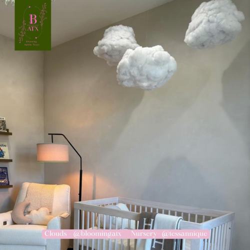 Dreamy Cloud Lanterns: Hanging Nursery Decor with Twinkle Lights
