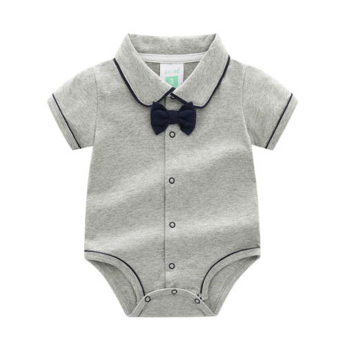Utlike Boys Bodysuits Baby Bow Short Sleeve Outsie Jumpsuits Banquet Dress Up Toddler Crawling Playsuit Size 3 Months-6 Months