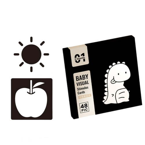 Sensory Toy High Contrast Flashcards Sensory Cards Black and White Infant Cards