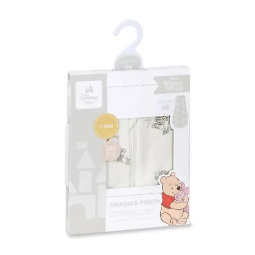 Disney Swaddle Sleeveless Woodland Winnie 1 Tog Size 0-3 Months | Baby Bunting AU