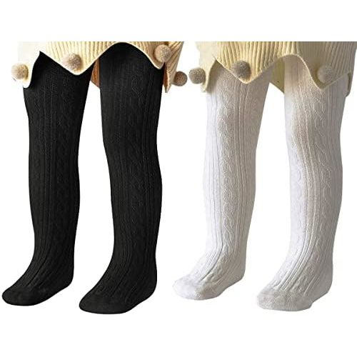 Zando Baby Girls Tights Soft Cotton Infant Seamless Leggings Toddler Solid Knit Socks Warm Newborn Pants Stockings
