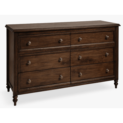 Chris Loves Julia Turned Wood 6-Drawer Dresser (56w x 19d")