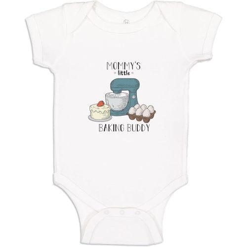 Mommy's Little Baking Buddy Baby Bodysuit One Piece or Toddler T-Shirt Mother Gift