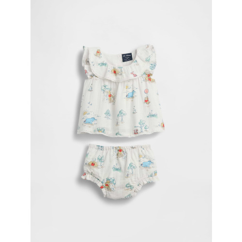 Baby Winnie The Pooh Cotton Gauze Outfit Set