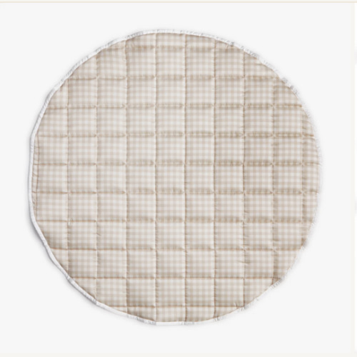 Picnic Gingham Play Mat - Beige