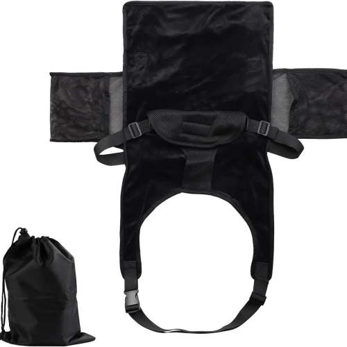 Toddler Airplane Seat Extender & Travel Bed with Neck Pillow – Baby Travel Essentials for Flying – Fits Economy Seats - todller Travel Bed - Baby Flight Bed on Lap, Black Color