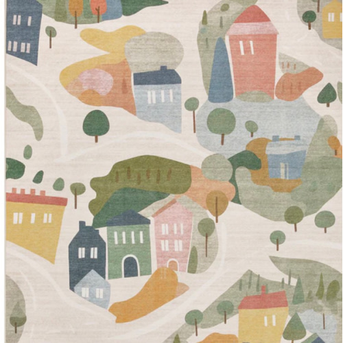 Brooklyn - Sand/Multi - Washable Rug– Tumble