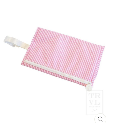 Game Changer Changing Pad by TRVL in PINK (GINGHAM)