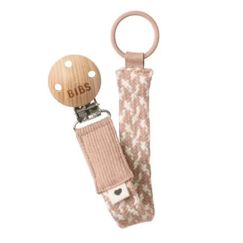 BIBS Pacifier Clip - Blush | Baby Bunting AU