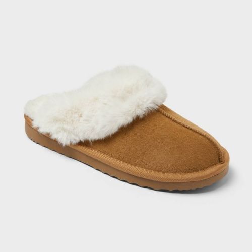 Women's Sylvia Genuine Suede Scuff Slippers - Auden™ Brown