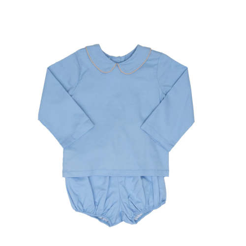 Blue w/ Tan Gabriel Bloomer Set