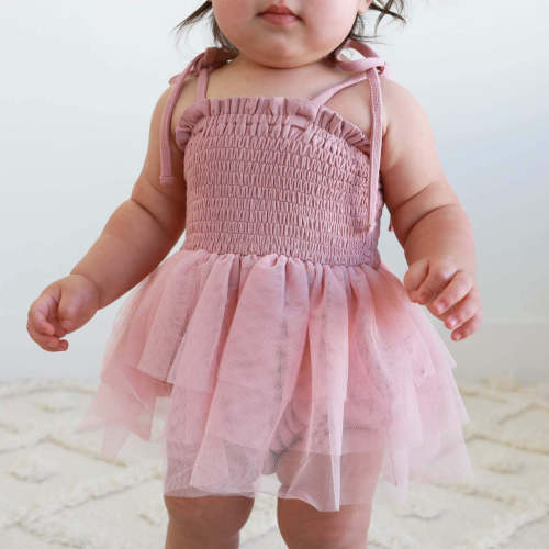 Smocked Tutu Bodysuit