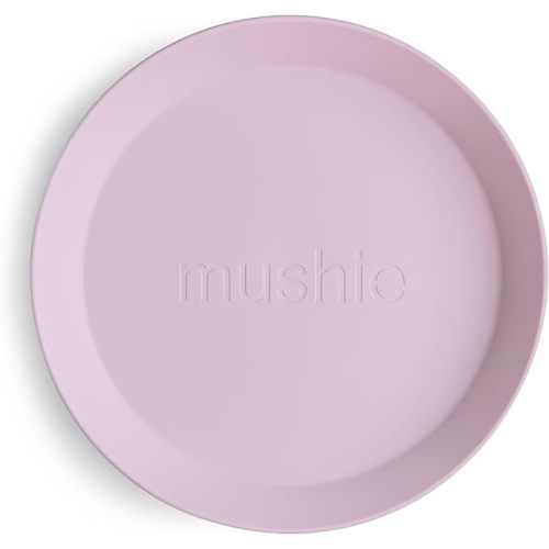 mushie Round Dinnerware Bowls for Kids | Made in Denmark, Set of 2 (Soft Lilac)