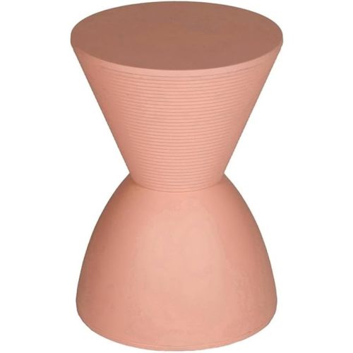 Modern Polypropylene Plastic Indoor/Outdoor Side Table in Pink
