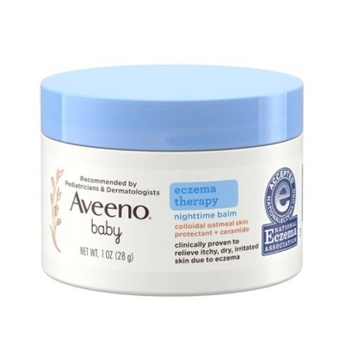 Aveeno Baby Eczema Therapy Nighttime Balm w/ Natural Oatmeal - 1oz
