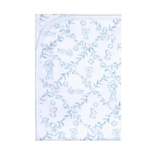 Bears Trellace Blanket - Blue