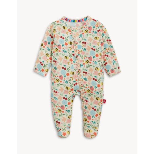 Magnetic Me Modal Ruffle Footie Honey Blossom - Spoiled Sweet Boutiqu - Spoiled Sweet Boutique