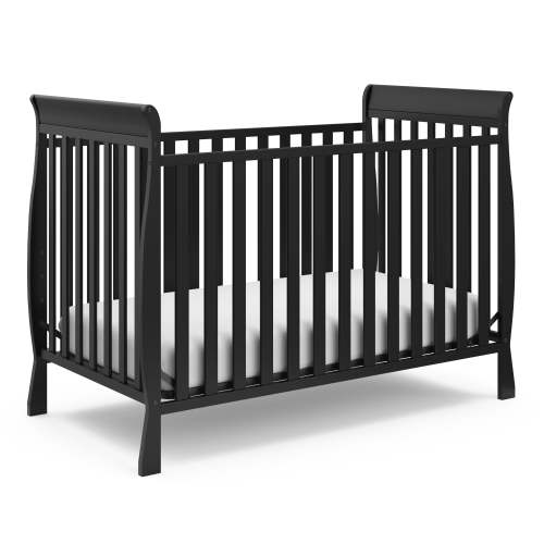 Storkcraft Maxwell 3-in-1 Convertible Baby Crib, Black