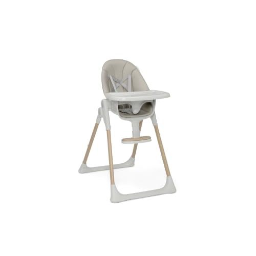Delta Children Duet 2-in-1 High Chair and Infant Seat - Dishwasher Safe Meal Tray - FSC-Certified Wood, Taupe