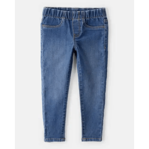 Toddler Dark Wash Elastic-Waist Jeggings - OshKosh B'gosh | Carter's