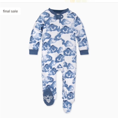 Moonlight Clouds Organic Cotton Footed Sleep & Play