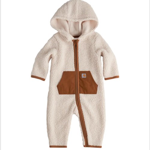 Boys' Long Sleeve Zip-Front Sherpa Coverall (Baby) | Fall Layering Clothing Essentials | Carhartt