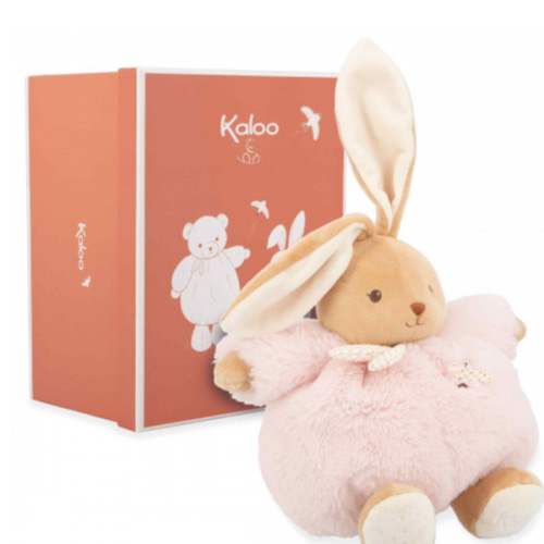 Pink Patapouf plush rabbit for baby, 25 cm - KALOO rabbit plush