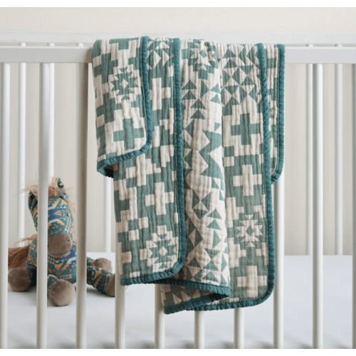 BLUE RIDGE ORGANIC COTTON BABY BLANKET