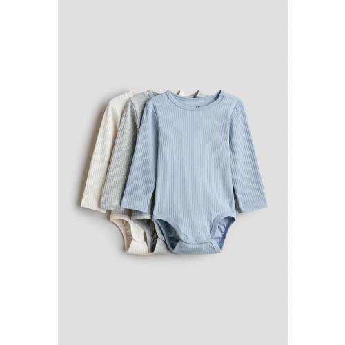 3-PACK RIBBED BODYSUITS