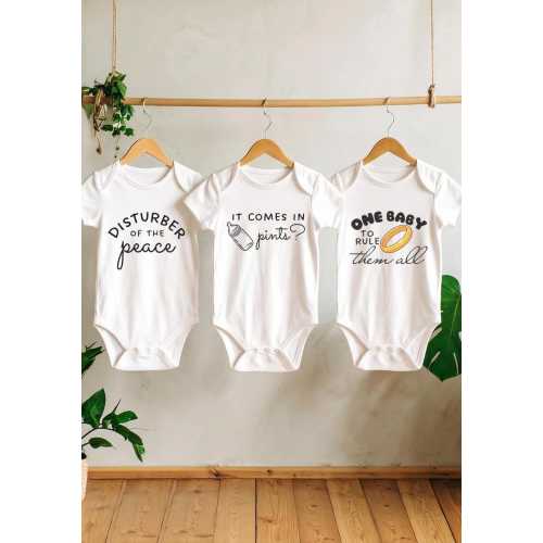 Halfling Onesie® Bundle - 3 Pack Baby Outfits
