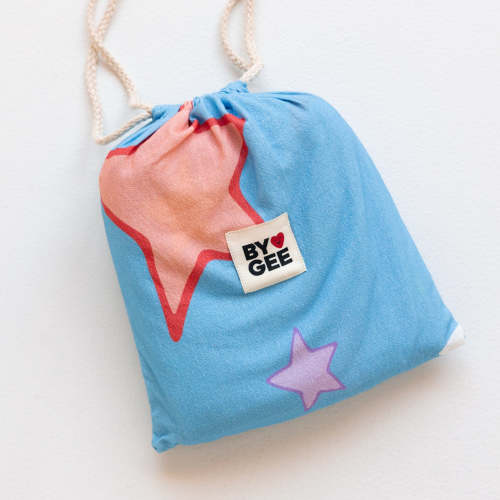 Starburst Organic Washed Cotton Cot Sheet